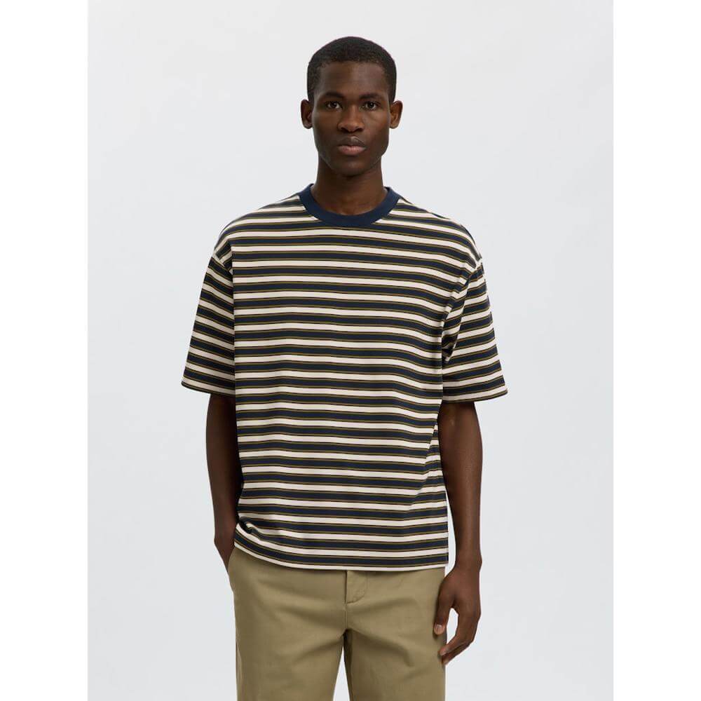 Selected Relax Aspen Stripe T-Shirt